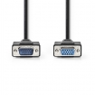 CCGP59100BK200 VGA-Kabel | VGA Male | VGA Female 15p | Vernikkeld | Maximale resolutie: 1280x800 | 20.0 m | Rond | ABS | Zwart | Polybag