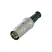 NTR-NYS322 Connector DIN Male Zilver