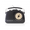 RDFM5000BK FM-Radio | Tafelmodel | AM / FM | Batterij Gevoed / Netvoeding | Analoog | 4.5 W | Handgreep | Zwart