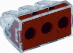 BK37151 WAGO 3V lasklem rood voor massieve aders 2.5 t/m 6 mm