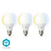 WIFILRW30E27 SmartLife LED Bulb | Wi-Fi | E27 | 806 lm | 9 W | Warm tot Koel Wit | 2700 - 6500 K | Android™ / IOS | Peer | 3 Stuks