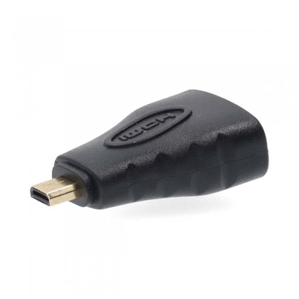 HDMI™-Adapter | HDMI™ Micro-Connector | HDMI™ Output | Verguld | Recht | ABS | Antraciet | 1 Stuks | Window Box