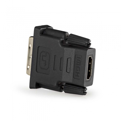 HDMI™-Adapter | HDMI™ Output | DVI-D 24+1-Pins Male | Verguld | Recht | PVC | Antraciet | 1 Stuks | Window Box