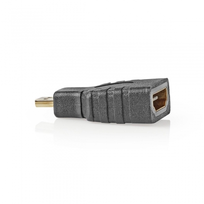 HDMI™-Adapter | HDMI™ Mini-Connector | HDMI™ Output | Verguld | Recht | ABS | Zwart | 1 Stuks | Polybag