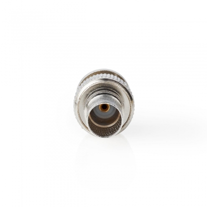 BNC-Kabelbeschermer | Recht | Male | Vernikkeld | 50 Ohm | Krimp | Diameter kabelinvoer: 7.0 mm | Staal | Zilver | 25 Stuks | Polybag