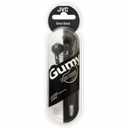 JVC IN-EAR GUMMY BLACK