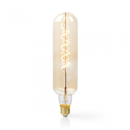 LED-Filamentlamp E27 | T65 | 8.5 W | 600 lm | 2000 K | Dimbaar | Met Gouden Afwerking | Retrostijl | 1 Stuks
