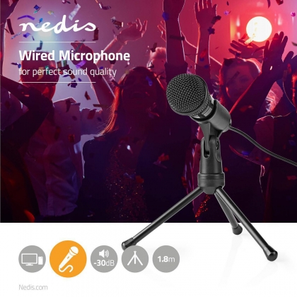 Microfoon | Gebruikt voor: Desktop / Notebook / Smartphone / Tablet | Bedraad | 1x 3,5 mm