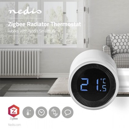 SmartLife Radiatorbediening | Zigbee 3.0 | Batterij Gevoed | LCD | Android™ / IOS