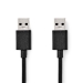 CCGB61000BK20 USB-Kabel | USB 3.2 Gen 1 | USB-A Male | USB-A Male | 5 Gbps | Vernikkeld | 2.00 m | Rond | PVC | Zwart | Doos