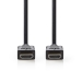 High Speed ​​HDMI™-Kabel | 0.50 m | met Ethernet | HDMI™ Connector | HDMI™ Connector | 4K@30Hz | ARC | 10.2 Gbps | Rond | PVC | Zwart | Doos