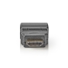 HDMI™-Adapter | HDMI™ Connector | HDMI™ Output | Verguld | Zwenken | ABS | Zwart | 1 Stuks | Envelop