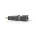 HDMI™-Adapter | HDMI™ Connector | HDMI™ Output | Verguld | Zwenken | ABS | Zwart | 1 Stuks | Envelop