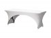 FP400 Hoes voor rechthoekige tafel - boogvormig - wit