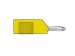 HM1430 MATING CONNECTOR 4mm WITH LONGITUDINAL OR TRANSVERSE CABLE MOUNTING, WITH SCREW / YELLOW (BSB 20K)