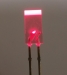 2.5 x 5mm RECTANGULAR LED LAMP RED DIFFUSED