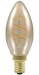 LED kaars filament spiraal gold E14 3W 2000K dimbaar
