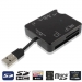 Hi-Speed Card Reader USB2.0 zwart