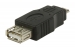 USB 2.0-Adapter Micro-B Male - A Female Zwart