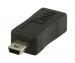 USB 2.0-Adapter Mini-B Male - Micro-B Female Zwart