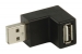 USB 2.0-Adapter 270° Gehoekt USB A Male - USB A Female Zwart