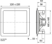 DL 18/2 SQ - 8 Ohm/100 V - 2-weg plafond- en inbouwluidspreker