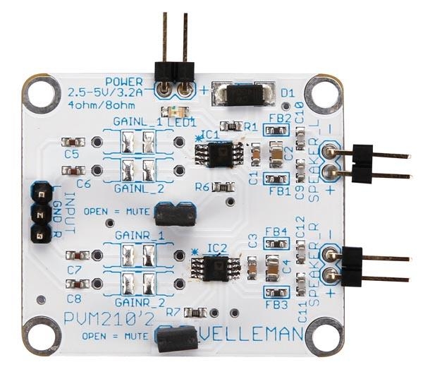 Guggenheim Museum kiezen frequentie STEREO 2.8 W (MM210) - KLASSE D VERSTERKER - Rutten Elektroshop