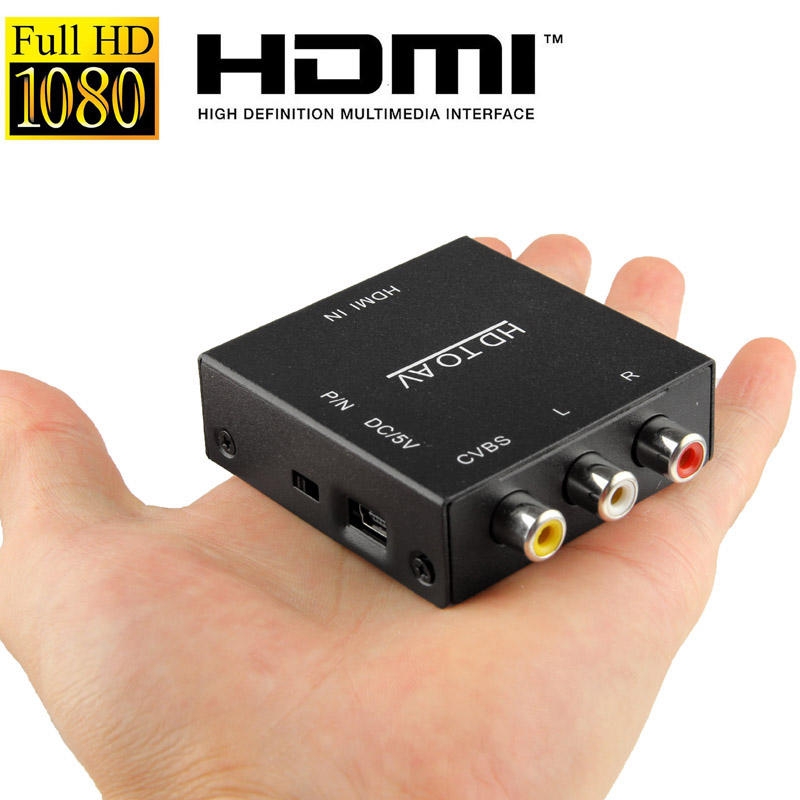 Gewoon spoel piramide HDMI naar A/V omvormer (composiet + audio) (SYPC2360) - Rutten Elektroshop