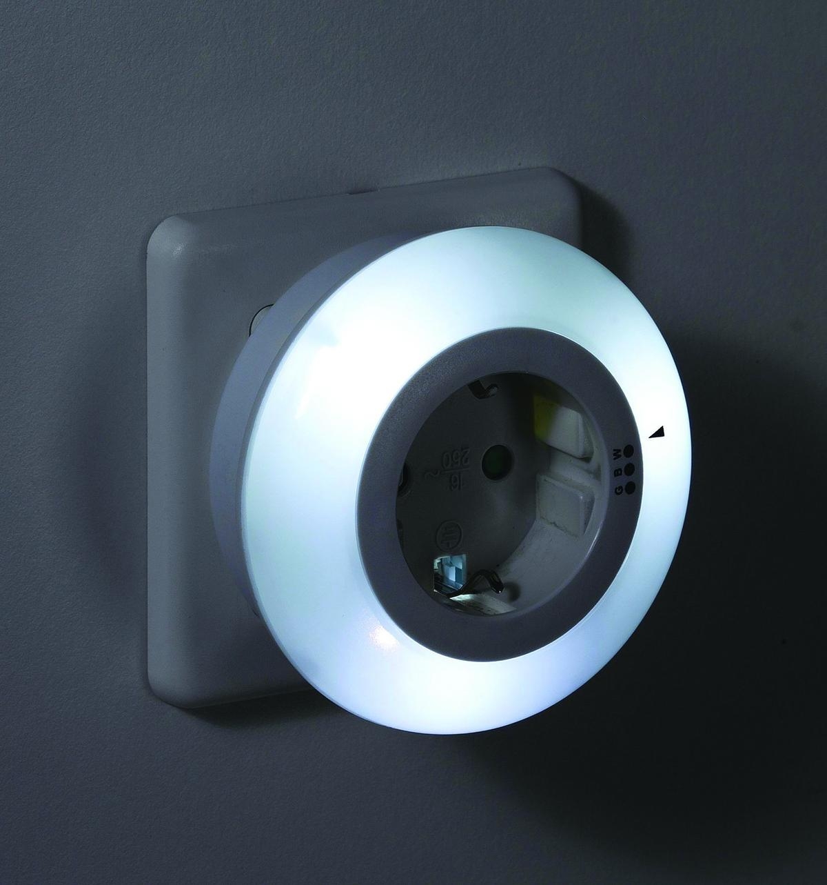 Smederij registreren kapperszaak LED nachtlamp + sensor met stekker doorvoer (BK85751) - Rutten Elektroshop