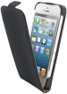 25418 Mobiparts Premium Flip Case Apple iPhone 5/5S/SE Black