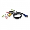 2L-5305U 5M USB KVM Kabel met 3 in 1 SPHD en Geluid