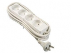 ER82482 4-voudige tafelcontactdoos 3 meter wit (2 x 1 mm²)