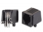 6P4CPCB MODULAIRE CONNECTORS RJ12 6P4C VOOR PCB, HAAKS