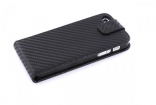 23794 Mobiparts PU Flip Case Apple iPhone 5 Carbon Black