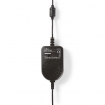 ACPA010 Universele DC-Stroomadapter | 36 W | 0 - 12 V DC | 1.20 m | 5.0 A | 7 plug(s) | Zwart