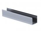 AL-PLA-2 POWERLINE - ALUMINIUMPROFIEL VOOR LEDSTRIP - BREEDTE 35 mm - GEANODISEERD ALUMINIUM - ZILVER - 2 m