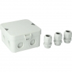 BK35075 Attema AK1 Opbouwdoos + 3 stuks M20 wartels IP65