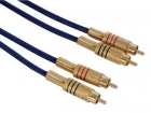 AVB069/1.5 COAX A/V KABEL - 2 x RCA MANNELIJK NAAR 2 x RCA MANNELIJK, 1.5m (75 ohm)