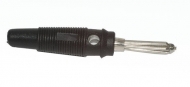 CM19B BANAANPLUG 4mm - ZWART