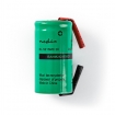 BANM242400SC1 Oplaadbare NiMH-Batterij | 1.2 V DC | Oplaadbaar | 2400 mAh | Voorgeladen | 1-Polybag | N/A | Soldeertab | Groen