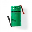 BANM40R14ZSC Oplaadbare NiMH-Batterij | 1.2 V DC | Oplaadbaar | 4000 mAh | Voorgeladen | 1-Polybag | N/A | Soldeertab | Groen