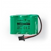 BANM6T0157 Oplaadbare NiMH-Batterij | 3.6 V DC | Oplaadbaar | 600 mAh | Voorgeladen | 1-Polybag | N/A | 2-Draads-Telefoonconnector | Groen