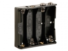 BH341B BATTERIJHOUDER VOOR 4 x AA-CEL (VOOR BATTERIJCLIPS)