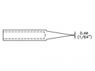 BITC203 SOLDEERPUNT - KEGELVORM - Ø 0.4 mm (1/64")