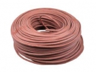 EK101100500 2 x 1 mm² Hittebestendige siliconenkabel 180 graden rood