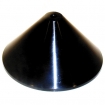 BK54053 Plafondkap zwart kunststof schroefloos