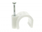 BK57183 SPIJKERCLIP WIT 6MM 100 ST PER VERPAKKING