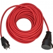 BN-1161760 BREMAXX® outdoor verlengkabel (20m kabel in rood, voor kort buitengebruik IP44, toepasbaar tot -35 ºC, olie- en UV-bestendig)