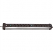 BN-1391000012 Stekkerdoos Premium-Alu-Line 12-voudig 3.00 m Aluminium/Zwart - Geaard