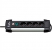 BN-1391000014 Stekkerdoos Premium-Alu-Line 4-voudig 1.80 m Aluminium/Zwart - Geaard